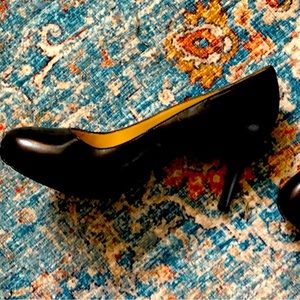 Pair of black platform heels, Nine West